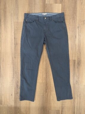 Peter Millar Crown Pants Mens 35x30 Blue Stretch Cotton Modal 5 Pocket